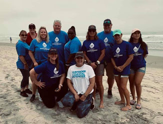 Culligan of San Diego partnered with Surfrider foundation to collect 25 pounds of refuse from Torrey Pines State Beach in San Diego County, California.